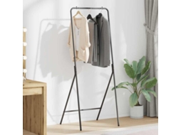 Vidaxl Suporte Para Roupas Preto 60 X 53 X 155 Cm Aço