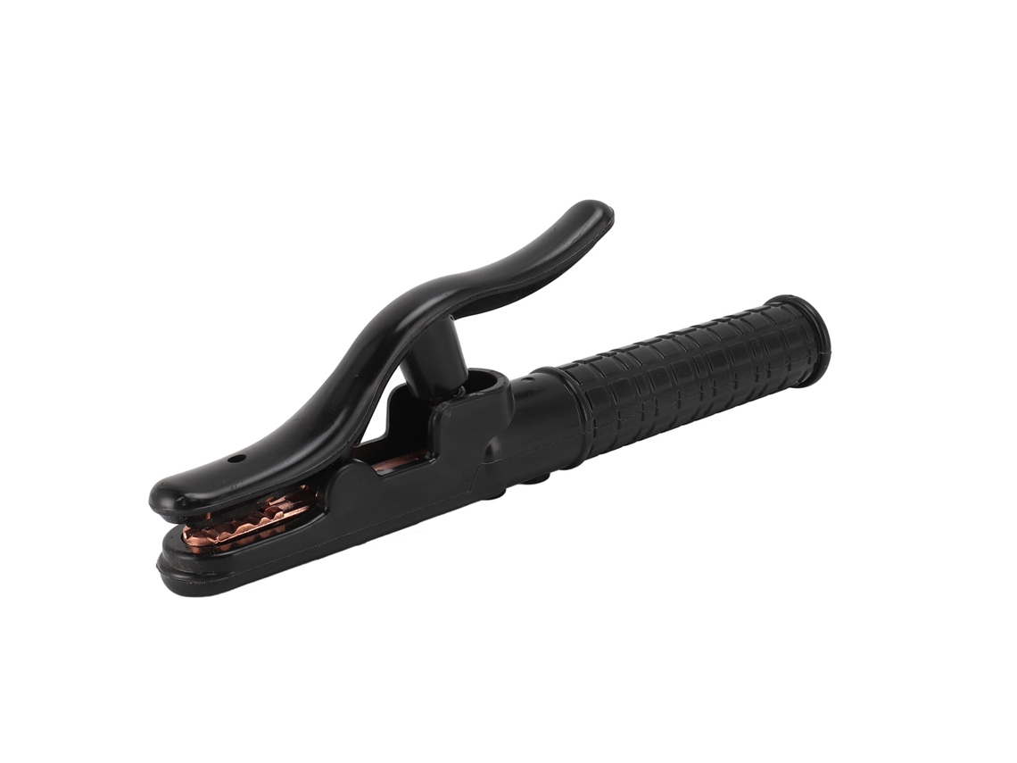 Porta-eletrodo 800A para soldagem de alta resistência, com garras de fixação, para eletrodos de 6,3 a 10,0 mm e cabo de 120 mm².