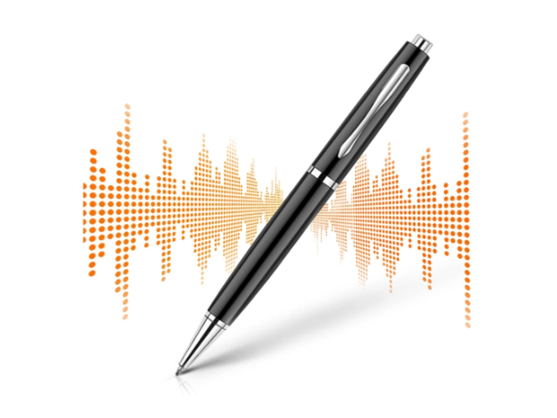 Gravador De Voz Digital De 16 Gb Para Palestras, Reuniões, Aulas, Gravador De Áudio Portátil Usb, Reprodução De Mp3, Preto Yizhood