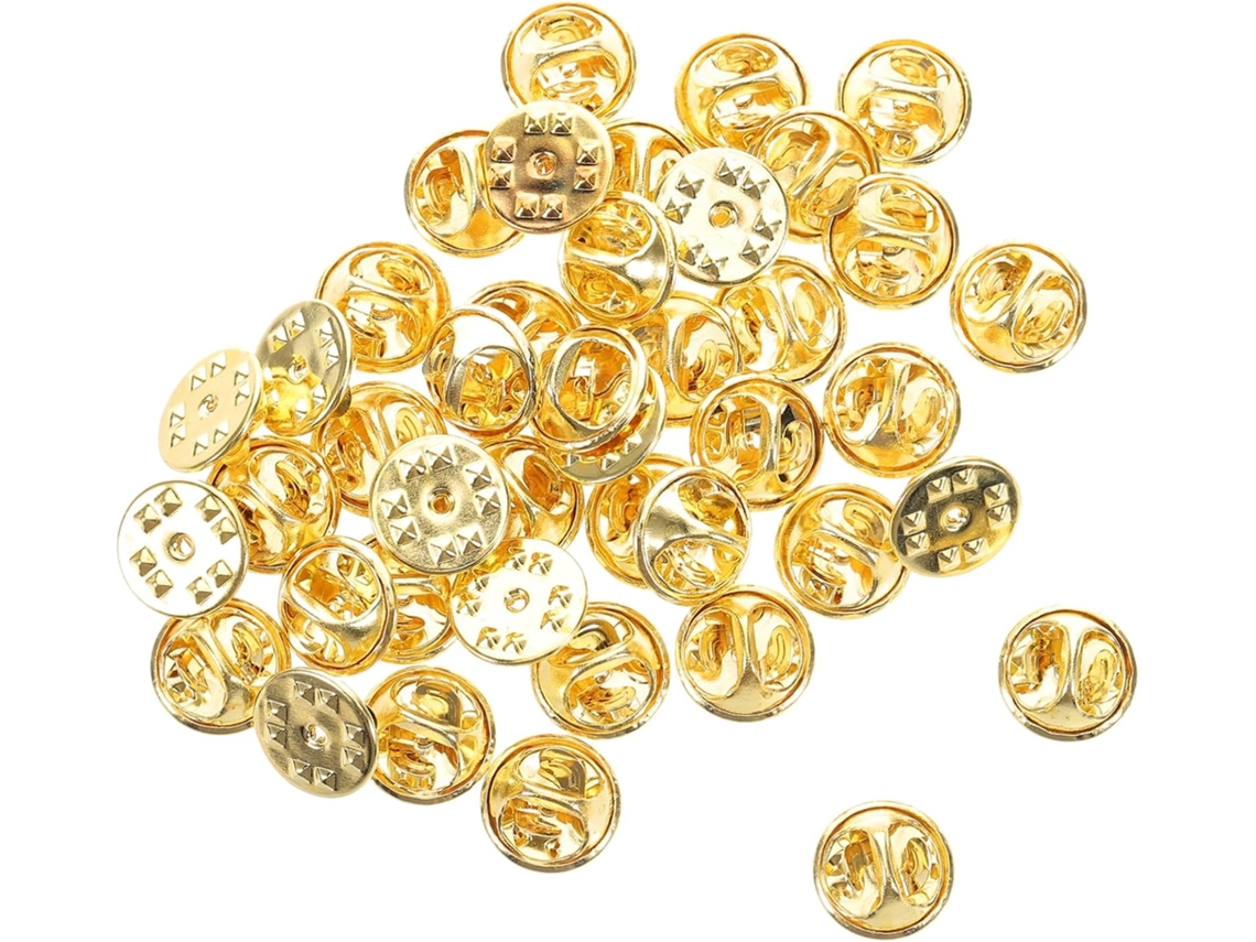 Fecho De Metal Dourado, Pacote Com 100 Peças