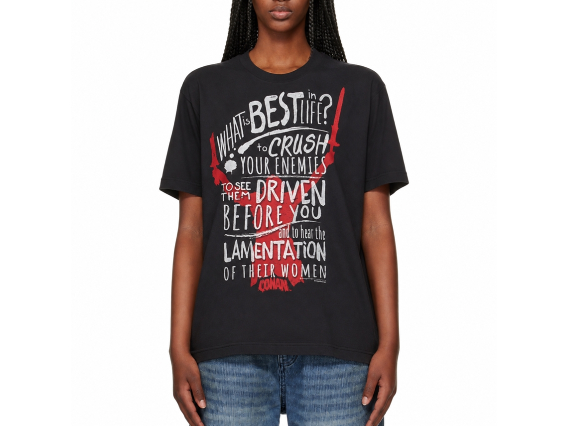 Rockinstone Conan Crushing Is The Best Black Adult T-shirt Size:xxl