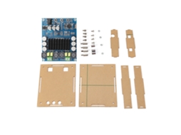 Placa de Amplificador Digital Tpa3116d2 Bluetooth 4.0 de 2 Canais 120w+120w com Estojo de Acrílico