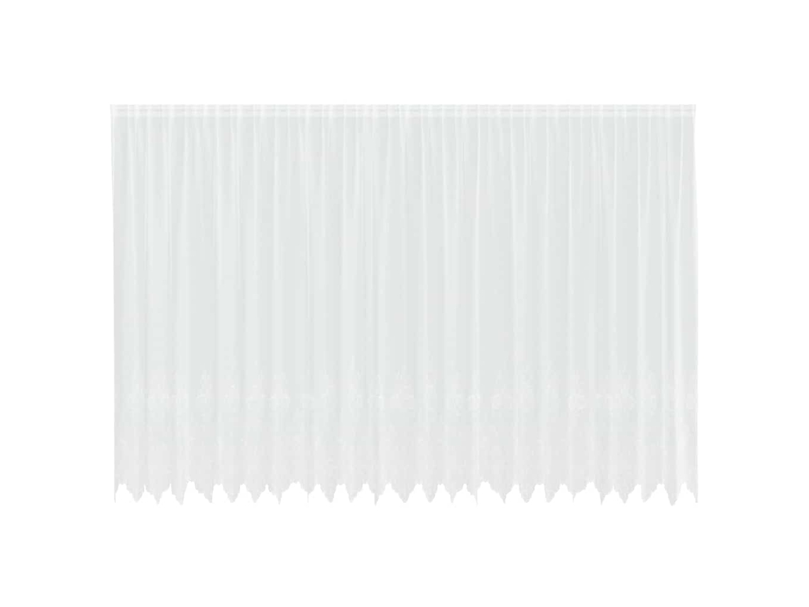 Conjunto 1 Cortina De Renda Vidaxl Branco Poliéster (245 X 600 Cm)