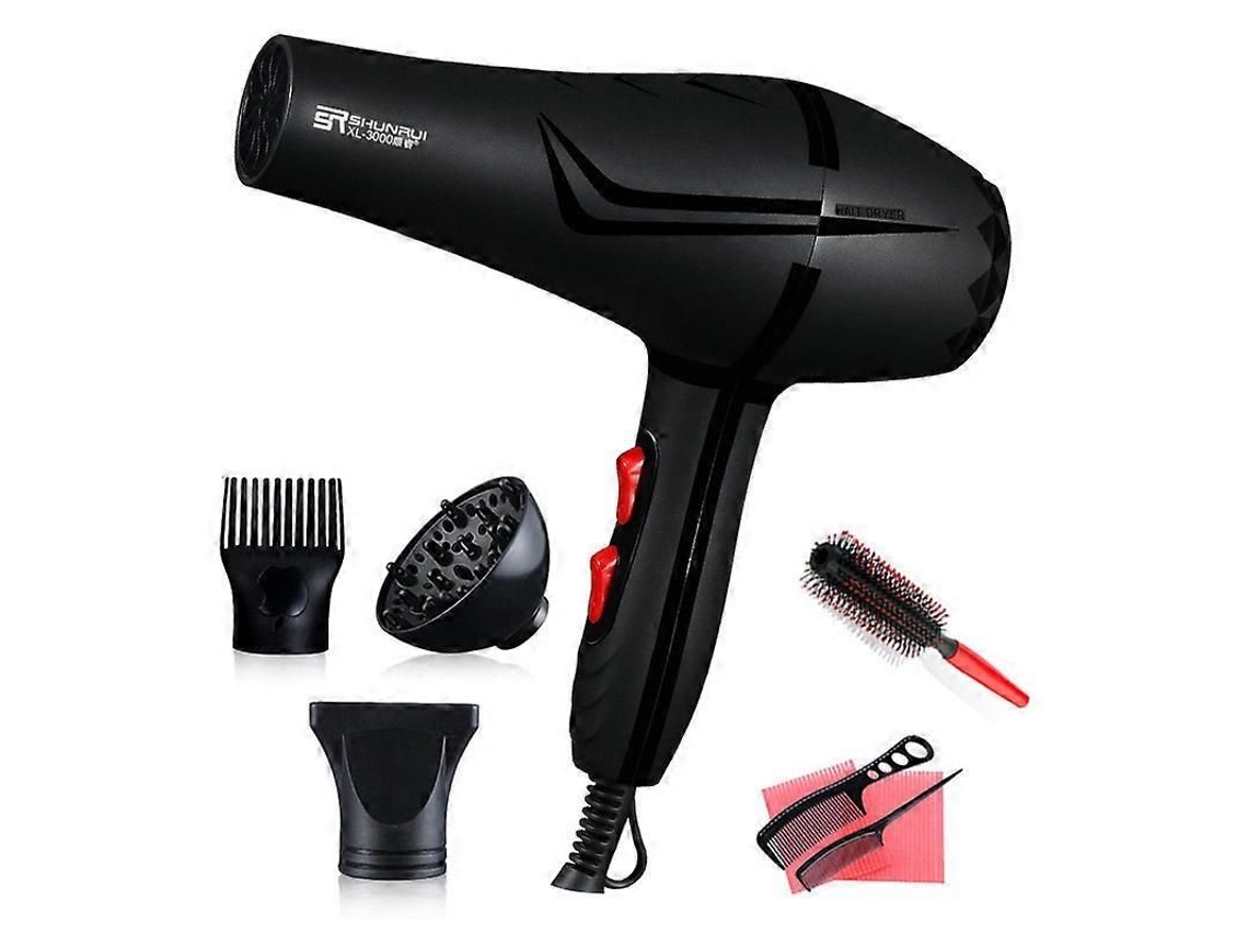 Secador de Cabelo Blu ray com Íons Negativos 8 em 1, Potente, com Vento Frio/quente, Profissional para Salão de Beleza, com Difusor. TAISHENGDA