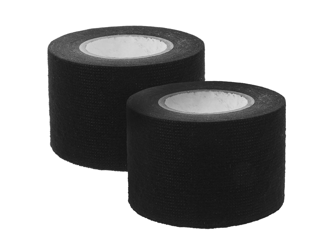 2 Rolos De Fita Isolante Tecido Preto Para Chicotes Elétricos Automotivos, Resistente Ao Calor E A Baixas Temperaturas