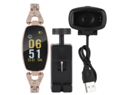 Pulseira de diamantes para mulher, monitor de frequência cardíaca