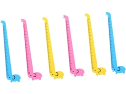 Réguas De Plástico Com Girafas Da Conjunto 10 Peças. Criativas Para