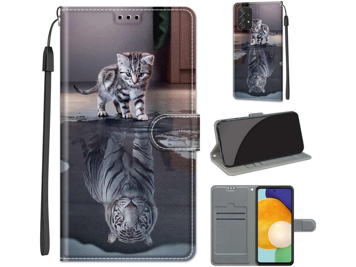 Capa Fólio Tipo Fecho para Samsung Galaxy A53 5G HONGWE. Anti-Choque Magnética com Porta-Cartões