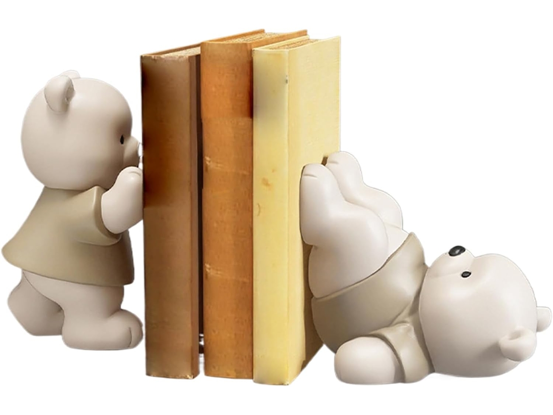 Suportes Para Livros Com Tema De Urso – Decorativos Em Resina, 16,9 Cm (6,3 Polegadas),