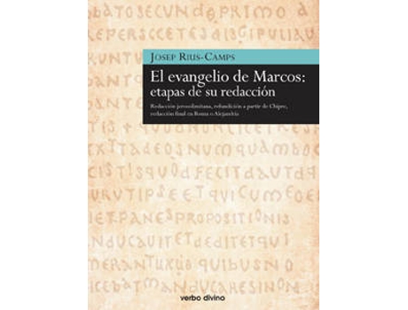 Livro Evangelio Marcos Etapas Su Redaccion.(Estudios Biblicos) de Josep Rius-Camps (Espanhol)
