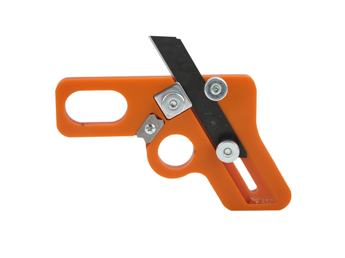 Yuru lâmina de Corte de Borda em Arco Carpintaria Trimmer Manual 8mm Borramento Chanfrado Ferramenta Duplo Uso Laranja