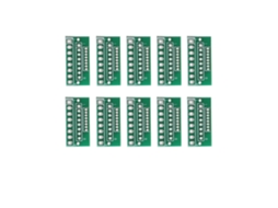 Placa Adaptadora 8 Pinos S/MARCA, 3 Fileiras, 24 Buracos, para Módulos Sem Fio