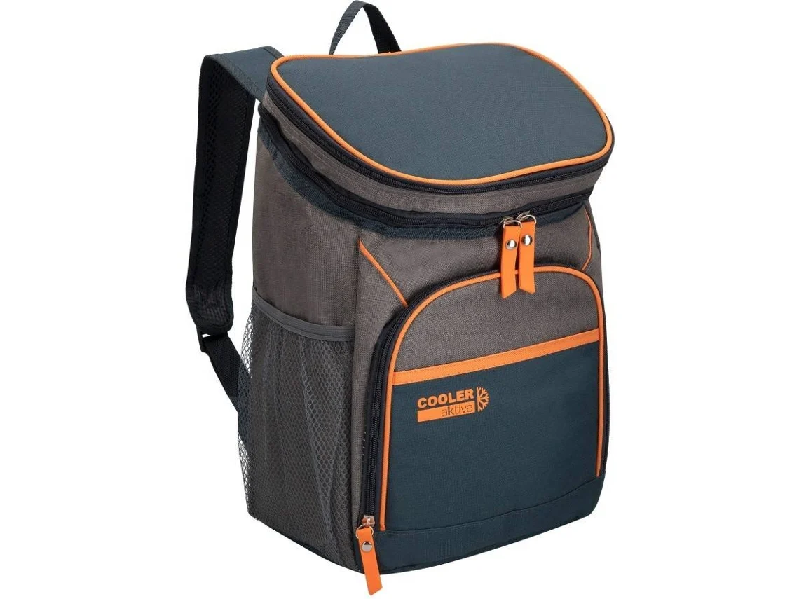 Mochila Térmica AKTIVE (Preto - Poliéster - 26x20x38 cm - 15 L)