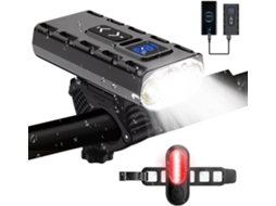 Luz Usb Para Bicicleta De 1200 Lúmens Ip65 À Prova Dágua 5800mah 13 Modos De Iluminação SUNNY SPACES