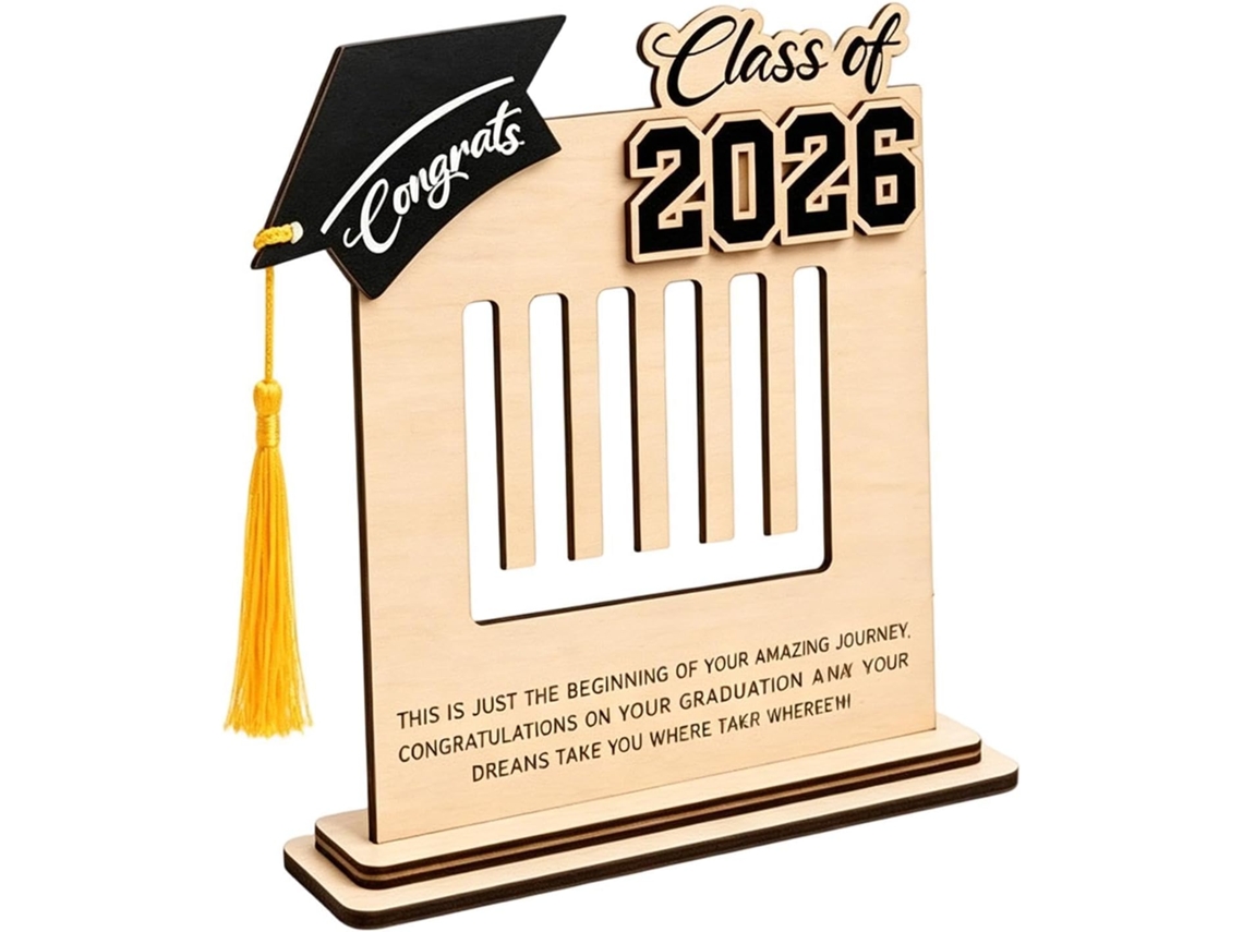 Porta-documentos De Formatura 2026, Chapéu De Formatura De Madeira, Lembrança |