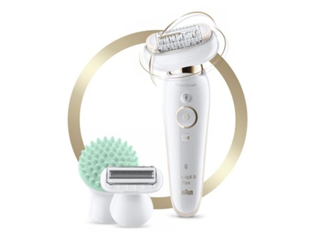 Braun Silk-Épil 9 81688638 Depiladora 40 Pinças Branco Dourado