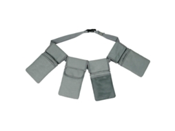 Cinto De Ferramentas De Jardim Cinza Com 4 Bolsas, Cintura De Lona Impermeável Para Jardim Slowmoose