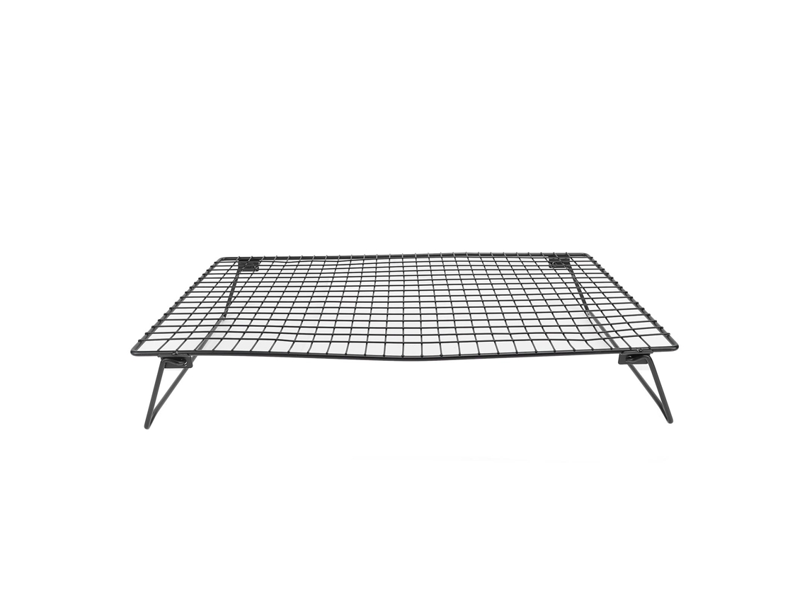 Rack Plegável de Aço Carbono para Assar Preto