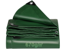 Escolha Segura - Cobertura De 670 G/m² - Cobertura De Caminhão Com Olhos - Impermeável - Resistente A Furos - Borda Reforçada - Cobertura Protetora Pa