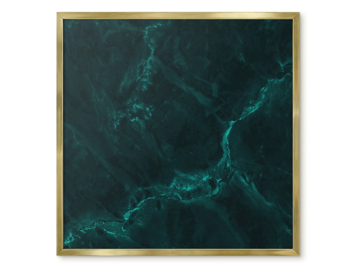 Magnetic Board Black Marble For The Living Room Espelharte (50x50 Cm)