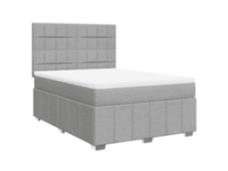 Box Spring Bed, Box Spring Beds Vidaxl Cinzeto Tecido (160 X 200 Cm)