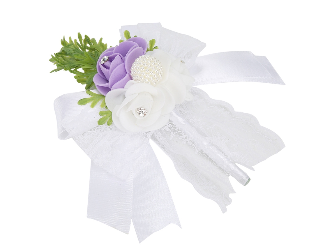 Corsage (roxo, Conjunto Combinado De 4 Peças) Eoocoo