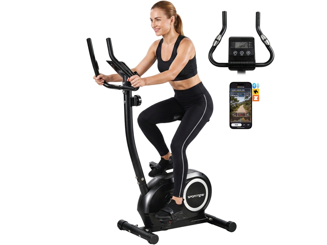 ROLIPO Bicicleta Estática, Resistência Magnética, 120 Kg, App e Wi-Fi
