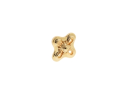 Puxador para Móveis Zamac Diâmetro 34mm X 25 Banhados a Ouro Conjunto de 25 HARDWAREXCHANGE