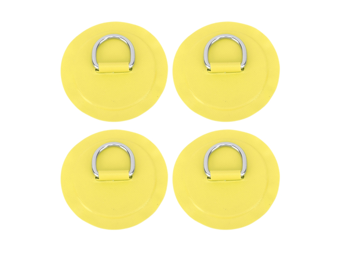 Patch Anel D Redondo Leve Pvc Para Barco Inflável Prancha Surf Stand Up Paddleboard 4pcs Amarelo
