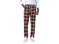 Calças De Algodão Com Modelagem Slim, Bolso Amplo E Design Moderno - Tamanhos Xs A 3xl Amarelo
