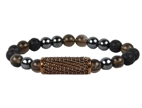 Pulseira KOVAÉ Premium Sand (Aço Inoxidável - Preto - 17 cm)