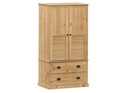 Conjunto 1 Wardrobe, Wardrobes Vidaxl Marrom Madeira De Pinho (n/a)