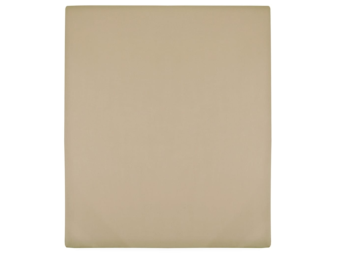 Vidaxl Lençol Ajustável 160x200 Cm Algodão Jersey Cinza-acastanhado
