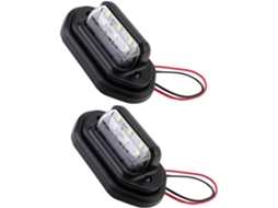 Conjunto De 2 Luzes De Led Em Abs Para Placa De Carro E Trem, Ampla Variedade.