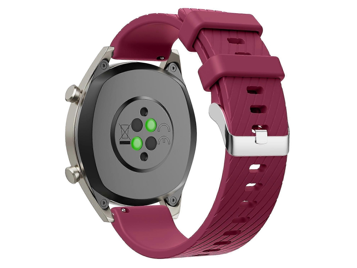 Pulseira De Silicone Sarjada Para Relógio, 20 Mm