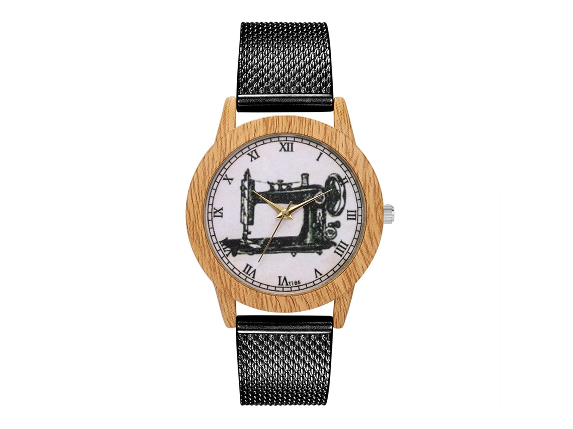 Relógio de Pulso Unisex Simples de Silicone com Números Romanos e Movimento de Quartzo Preto