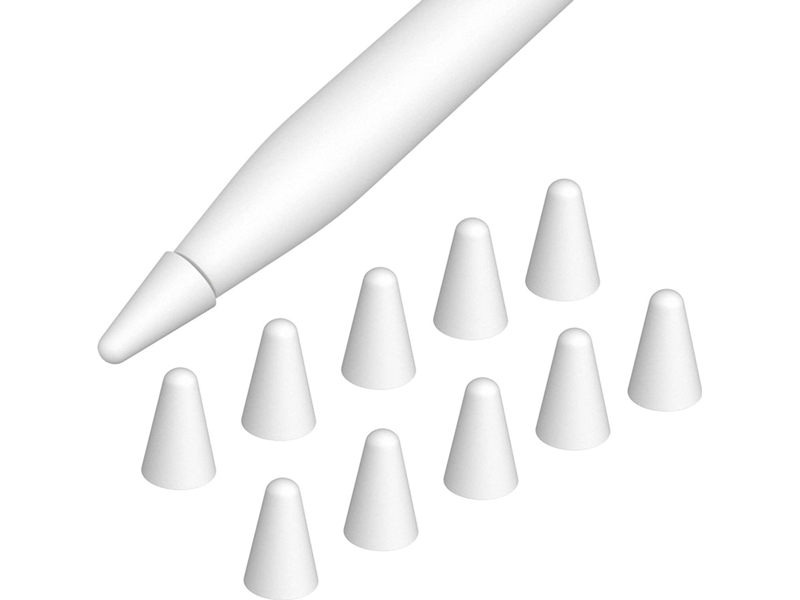 Kit Com 10 Protetores De Ponta Para Apple Pencil 1/2, Pontas Antiderrapantes Para Caneta Stylus E Ipencil, Acessórios De Silicone Para Ipad E Pencil