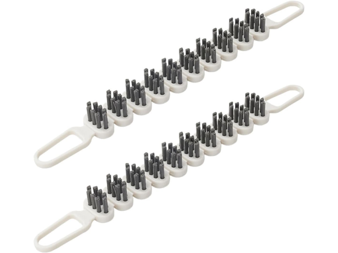 Escova Multifuncional Flexível Para Limpeza De Espaços Estreitos, Pacote Com 2 Unidades Para Superfícies Metálicas E