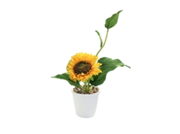 Laxiscreed Flor Artificial Girassol Com Vaso Para Decoração Duradoura E Moderna