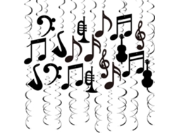 Enfeites Espirais com Tema Musical SFUSHOS