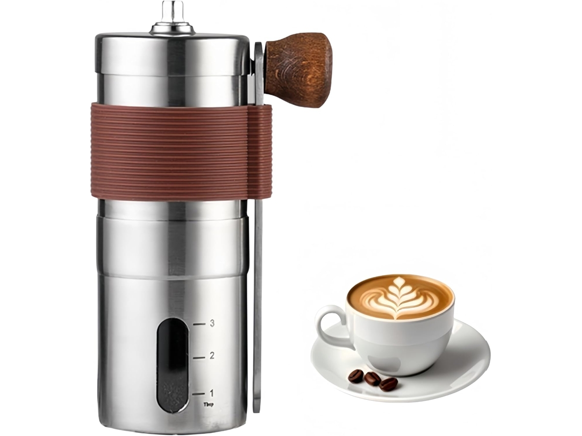 Moedor De Café Manual Aço Inoxidável 304, Aço Inoxidável, Cerâmica, Portátil, Para Espresso, Prensa Francesa E Café Coado, Uso Em Casa E Viagens
