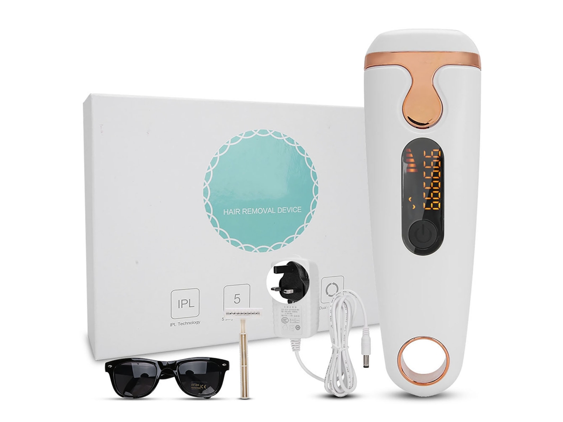 Depilador Elétrico IPL 2026 com 500.000 Flashes para Pernas e Axilas - Uso Doméstico