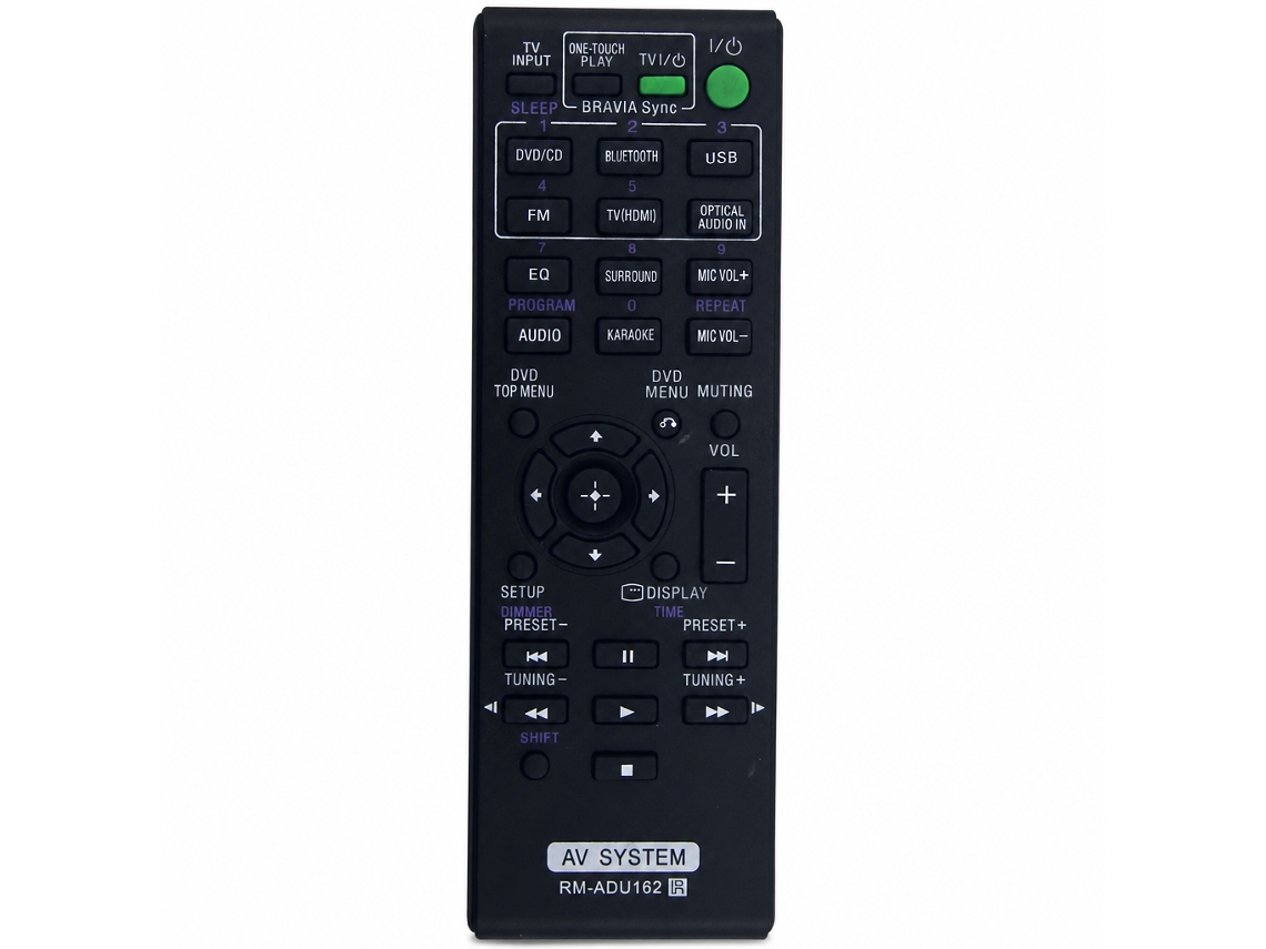 Comando À Distância De Substituição Compatível Com Recetor Av Sony Rm-adu162