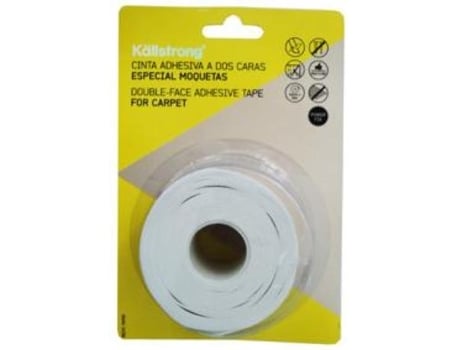 Cinta adhesiva 2 caras moqueta 4,5cm rollo 10 mt