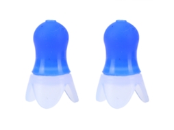 Plugues de ouvido de silicone à prova d'água com frasco selado preto para natação voo spa sono