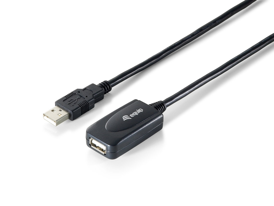 Cabo de Dados EQUIP (USB A - 15 m - Preto)