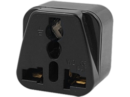 Adaptador de tomada americana para britânica, preta CHABERLU