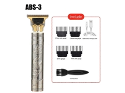 Máquina De Cortar Cabelo Elétrica Retrô Recarregável Com Cabeça De Óleo - Máquina De Cortar Cabelo E Barbeadores Elétricos Abs