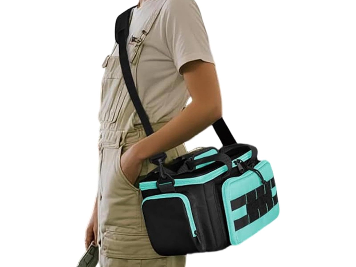 Bolsa grande para ferramentas em Oxford, ideal para armazenamento.