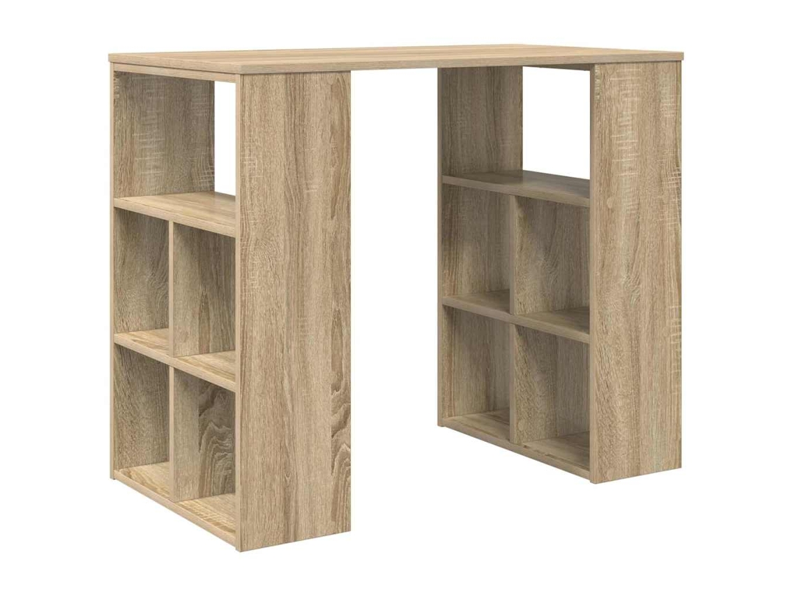 Conjunto 1 Mesa Moderna Vidaxl Castanho Derivados De Madeira (90 X 50 X 75 Cm)